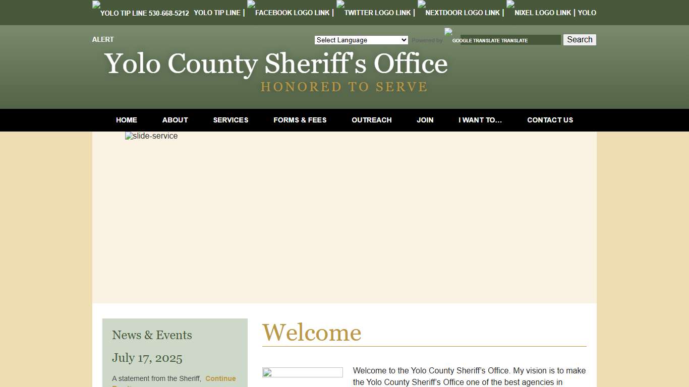 Home - Yolo County Sheriff's Office Woodland, CA
