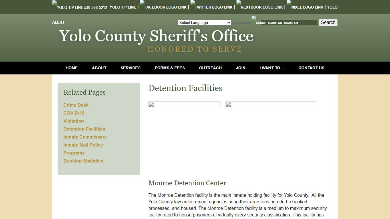 Detention Facilities - Yolo County Sheriff's Office Woodland, CA